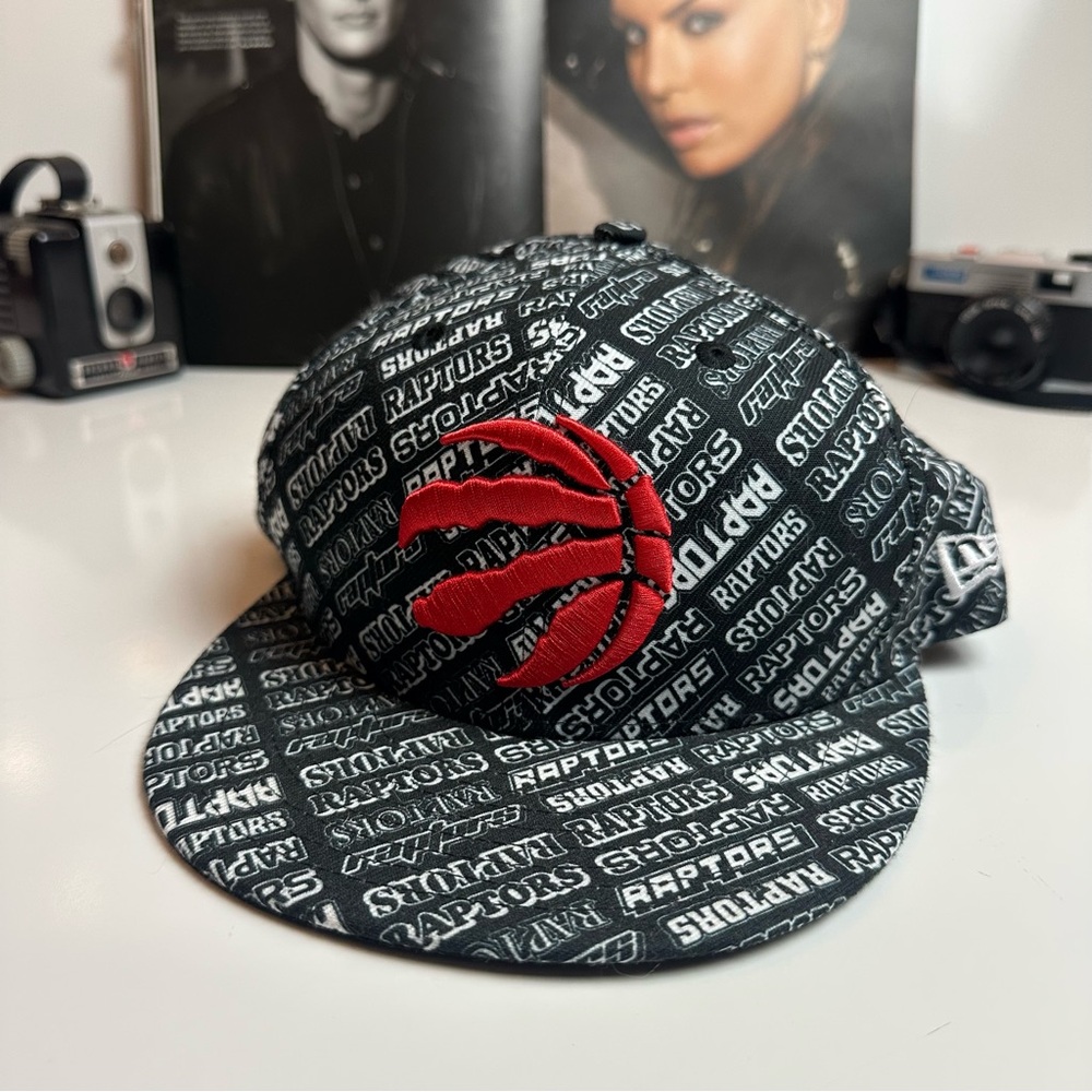 Y2K Toronto Raptors New Era Snapback Hat | All Over Print NBA Cap - Picture 3 of 6